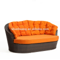 Garden wicker furniture PE rattan aluminum sofa sets